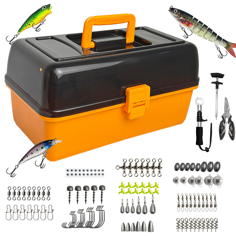 Fishing Lure Box - Caja de aparejos naranja con juego