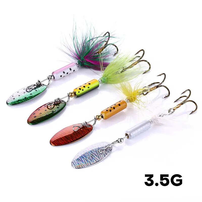 Fishing Lure Spoon - Señuelos VIB de Metal, 1 Uds.,