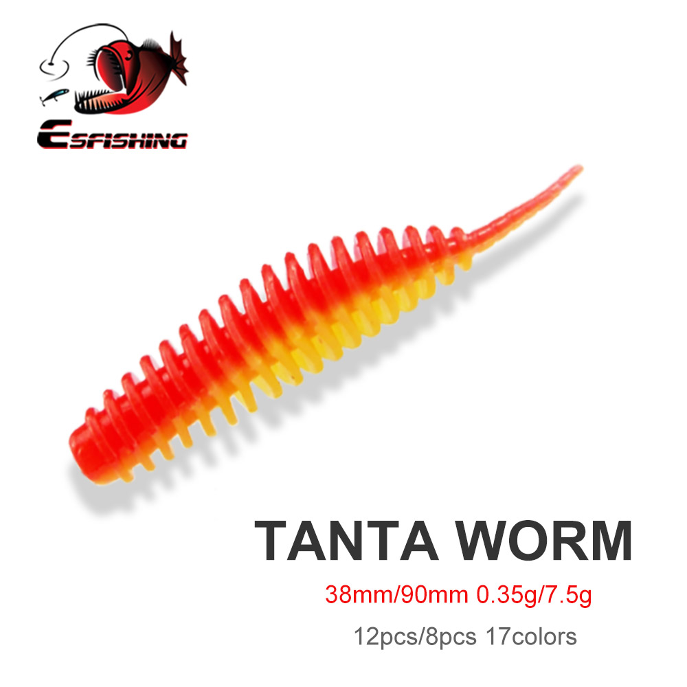 Fishing Lure Soft Plastic - ESFISHING Señuelo de Pesca Tipo Gusano