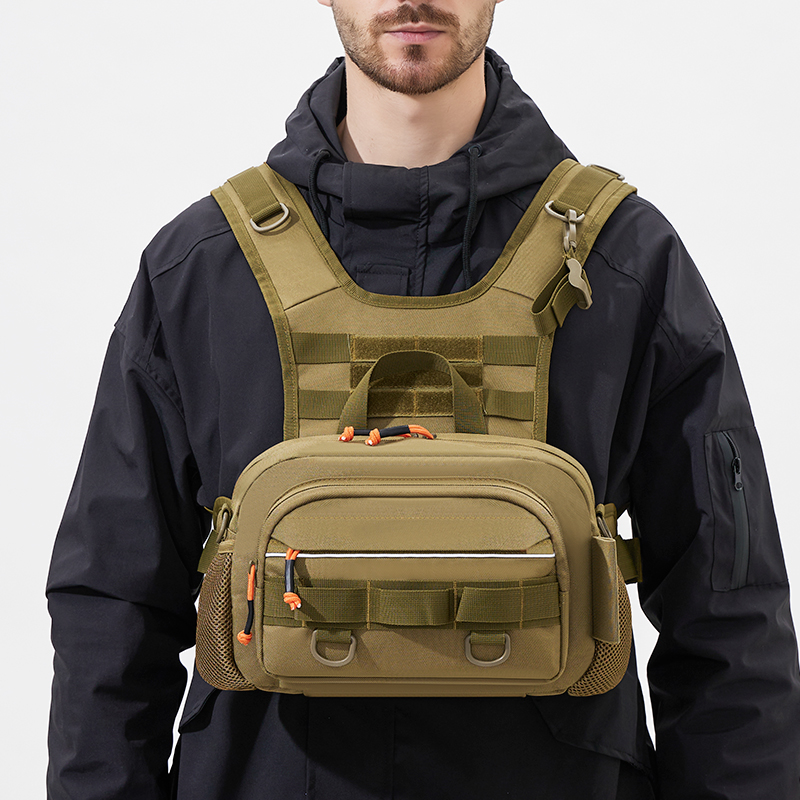 Fishing Lure Box - Bolsa de pecho para hombre, mochila