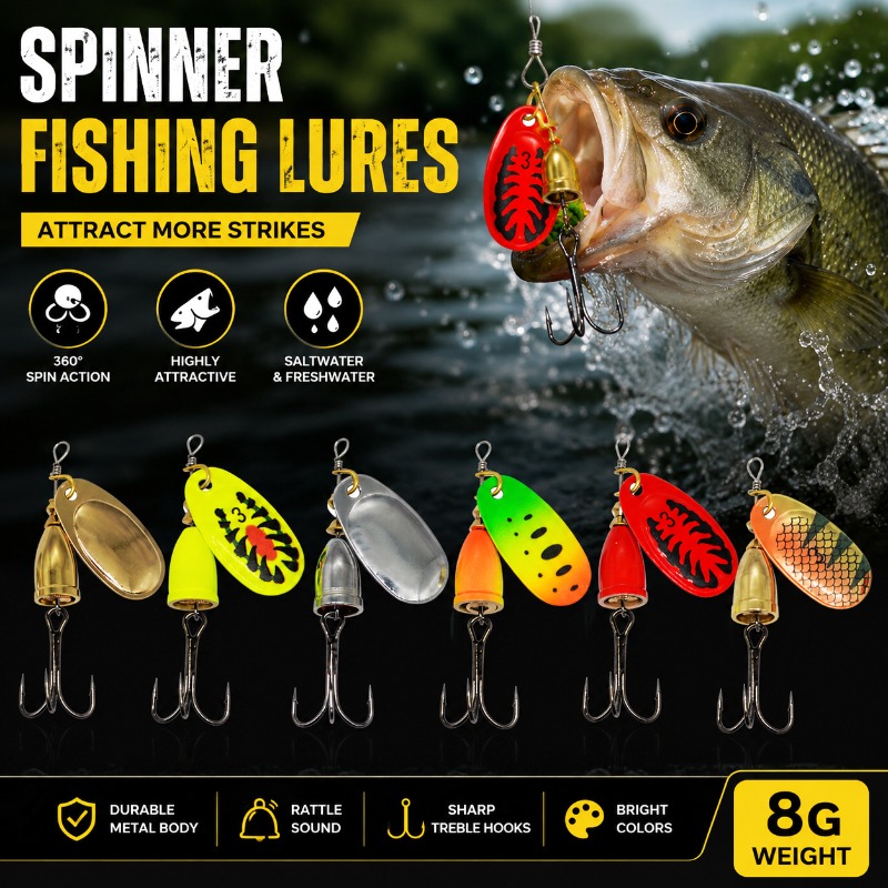 Fishing Lure Blade Bait - Señuelo Giratorio de Pesca 8g con