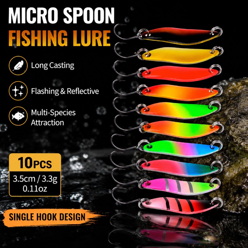 Fishing Lure Blade Bait - Señuelos de pesca micro, cucharas metálicas