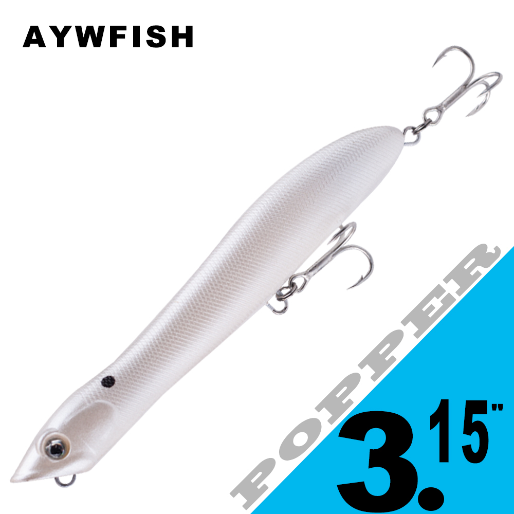 Fishing Lure Popper - AYWFISH-Señuelos de pesca Popper para bebé,