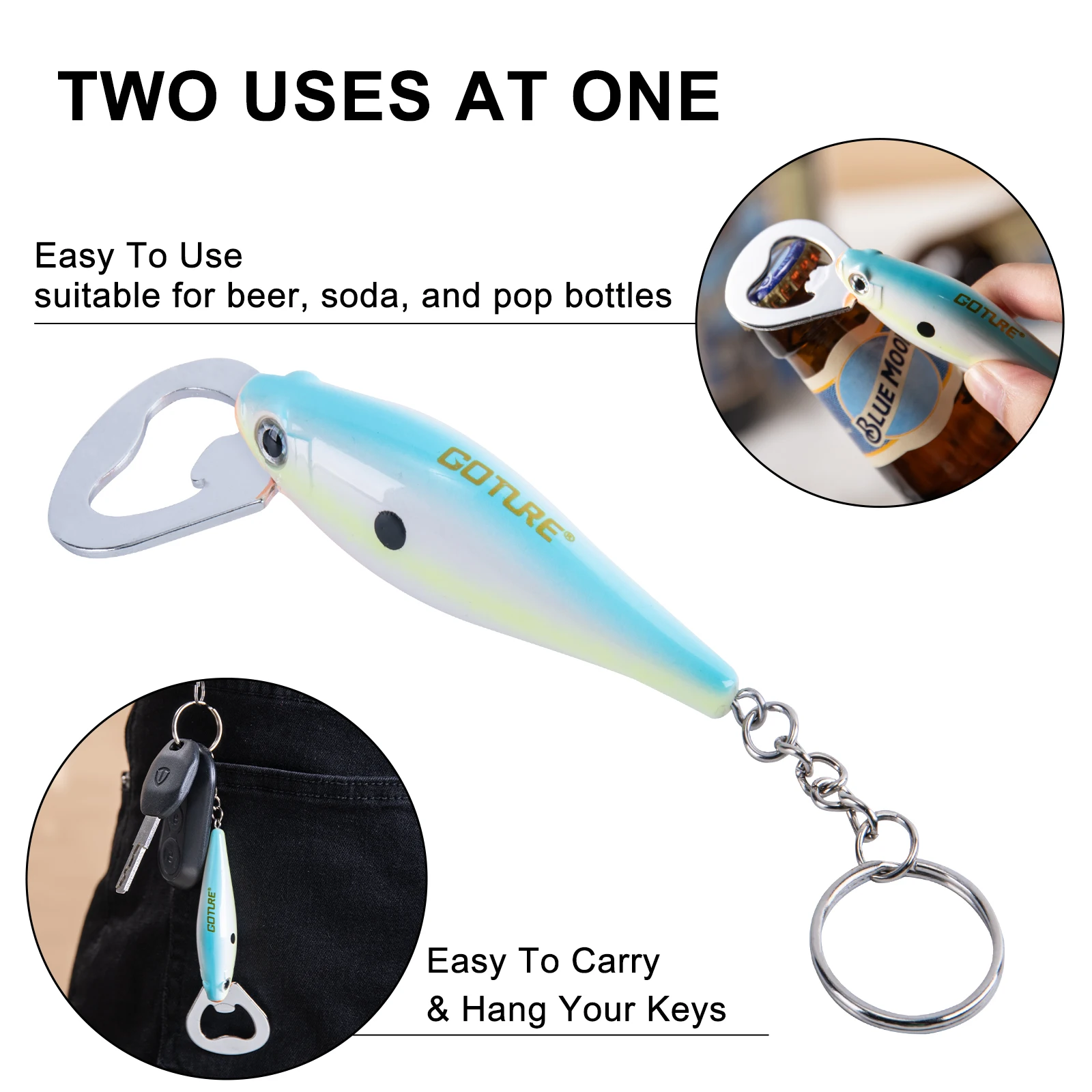 Goture-rebotellas con señuelo  - Fishing Lure Kit reseña y precio