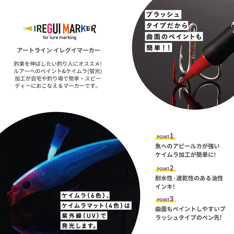 Nuevo Lápiz de Pintura Fluores - Fishing Lure Kit reseña y precio