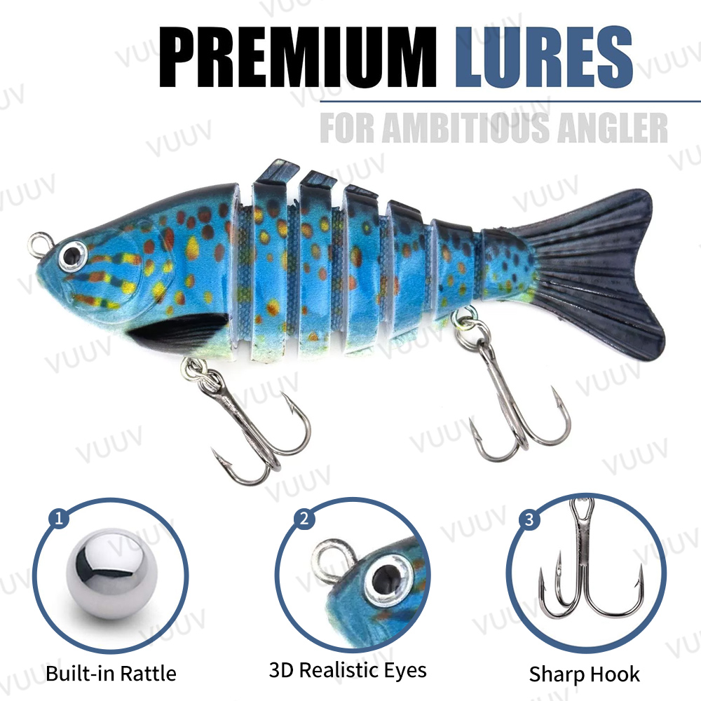 10 señuelos de pesca multiarti - Fishing Lure Swimbait reseña y precio