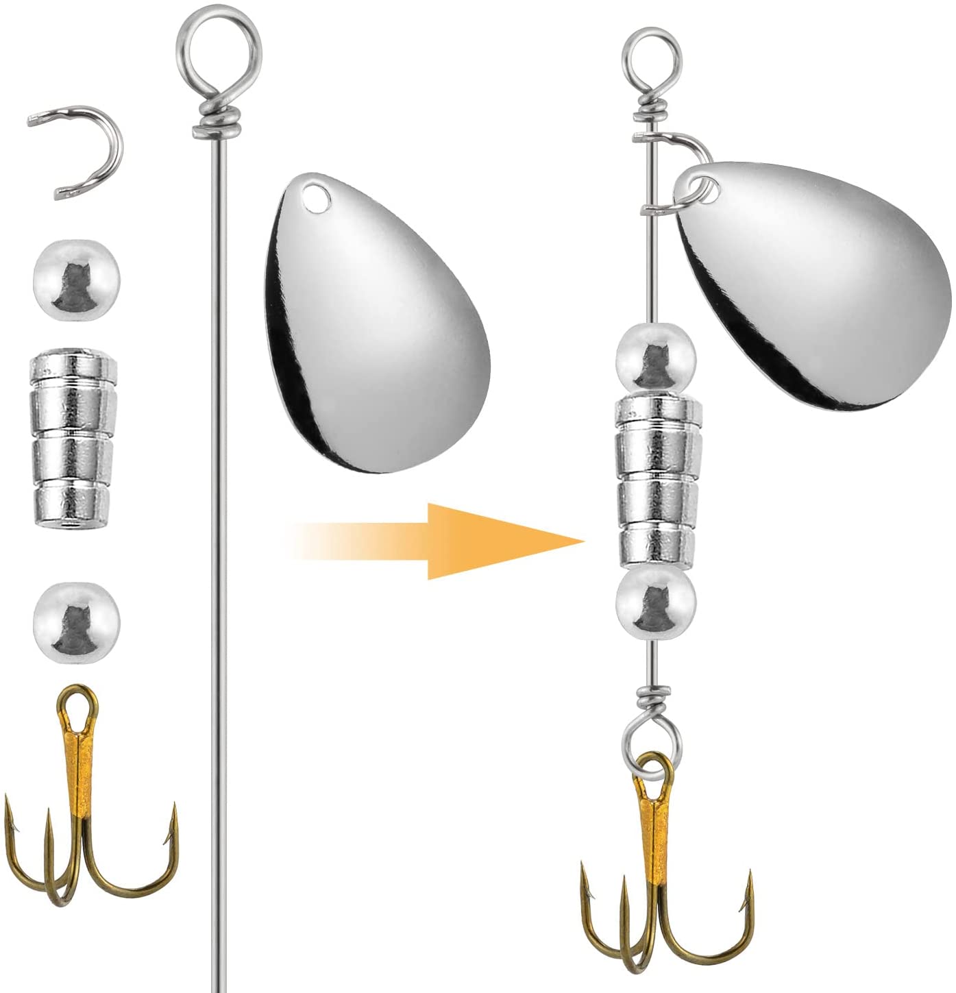 30/100 Uds Tokyo Rig Spinner s - Fishing Lure Spinner reseña y precio