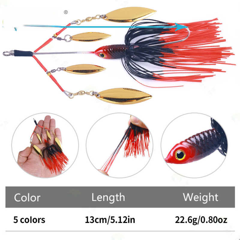 Señuelo de pesca de 13 cm y 22 - Fishing Lure Blade Bait reseña y precio