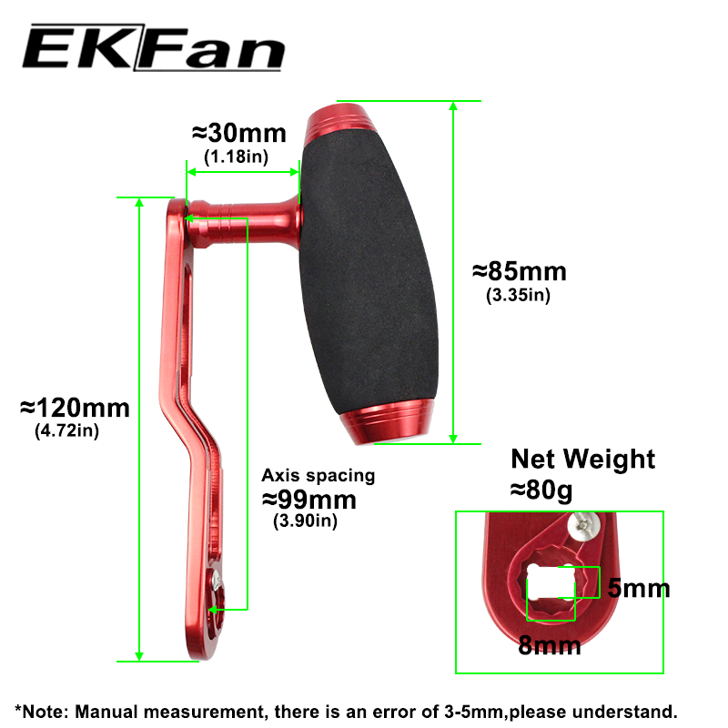 Manivela de aluminio EKFan de  - Fishing Lure Jig reseña y precio