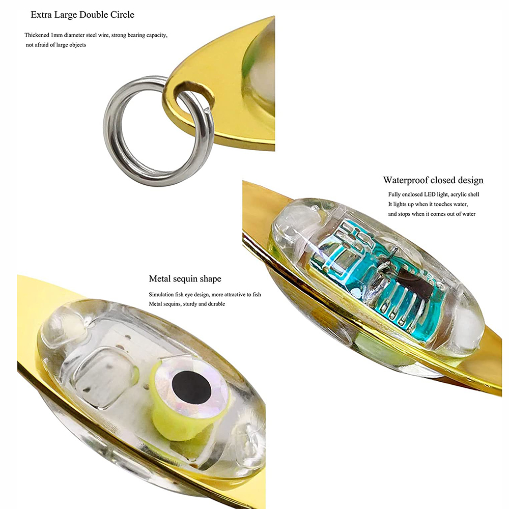 PRO BEROS-luces LED de pesca d - Fishing Lure Spoon reseña y precio