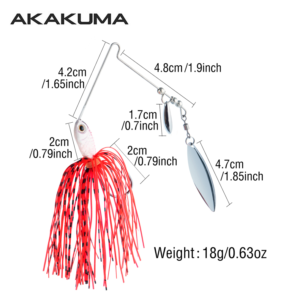 4 señuelos de pesca Spinnerbai - Fishing Lure Blade Bait reseña y precio