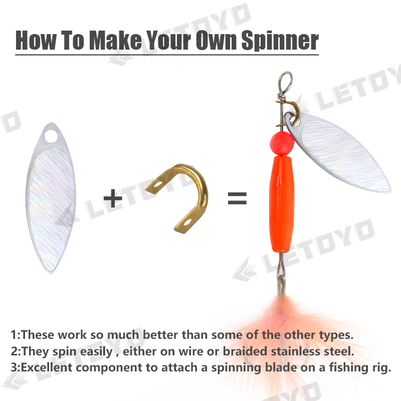 LETOYO 100 Uds. Chubias doblad - Fishing Lure Spinner reseña y precio