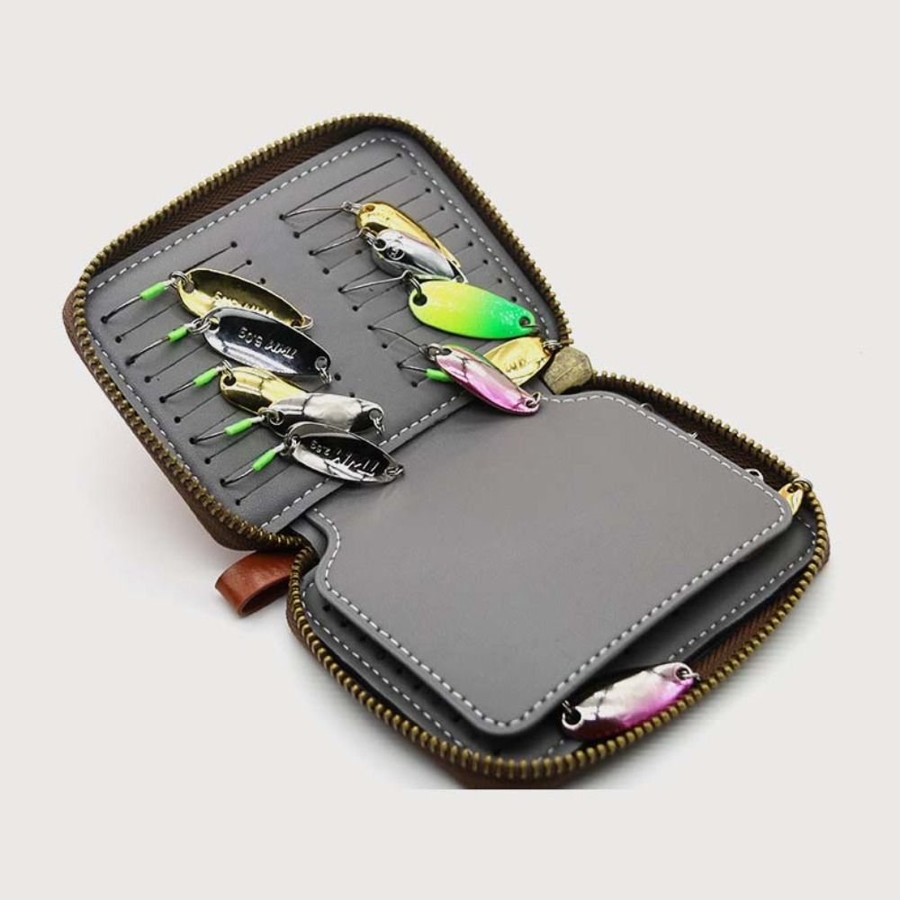 Bolsa de Pesca de Cuero PU, Es - Fishing Lure Spinner reseña y precio