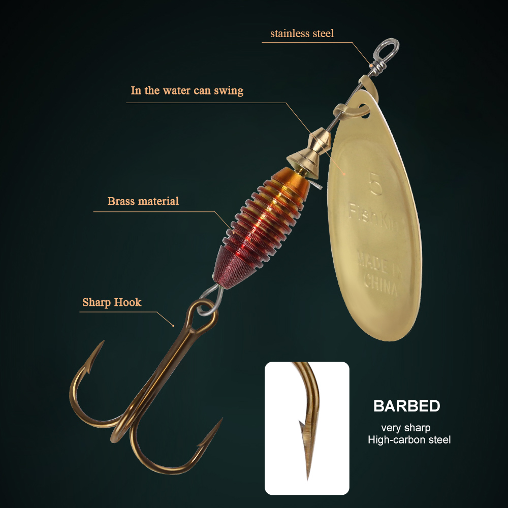 Señuelo de pesca metálico, 4g, - Fishing Lure Spinnerbait reseña y precio