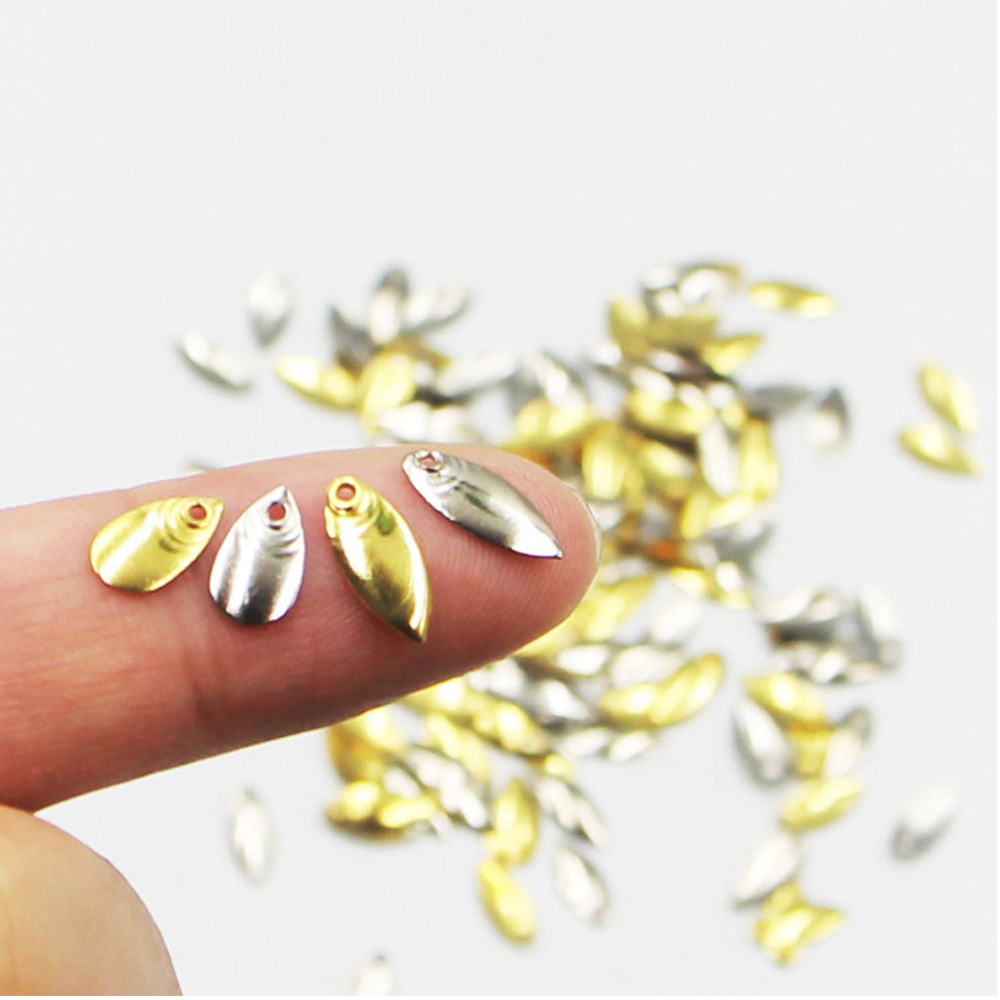 50 unids/lote DIY Spinner de p - Fishing Lure Spinner reseña y precio
