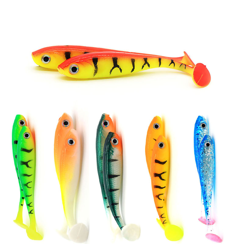 5 unids/lote cebo suave señuel - Fishing Lure Soft Plastic reseña y precio