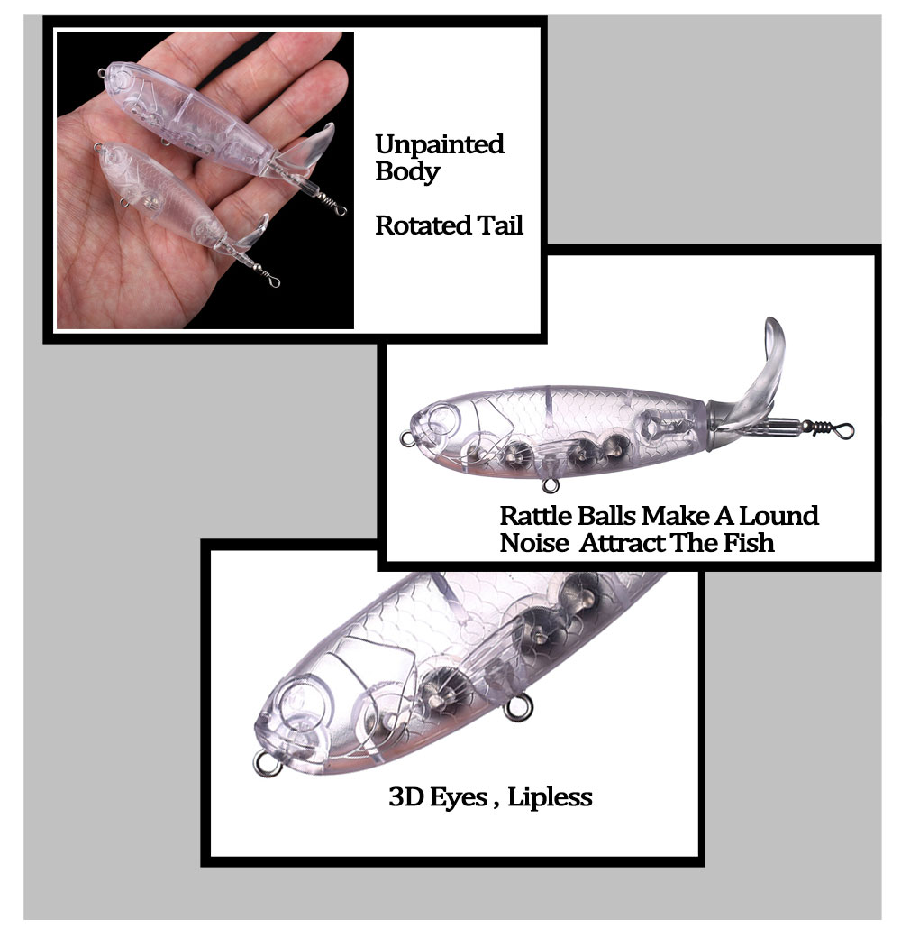 Chan'sHuang-Cebo en blanco sin - Fishing Lure Popper reseña y precio