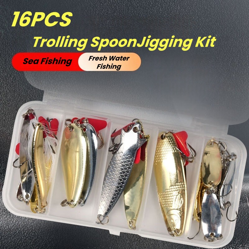 Kit de señuelos de pesca, 16 p - Fishing Lure Crankbait reseña y precio