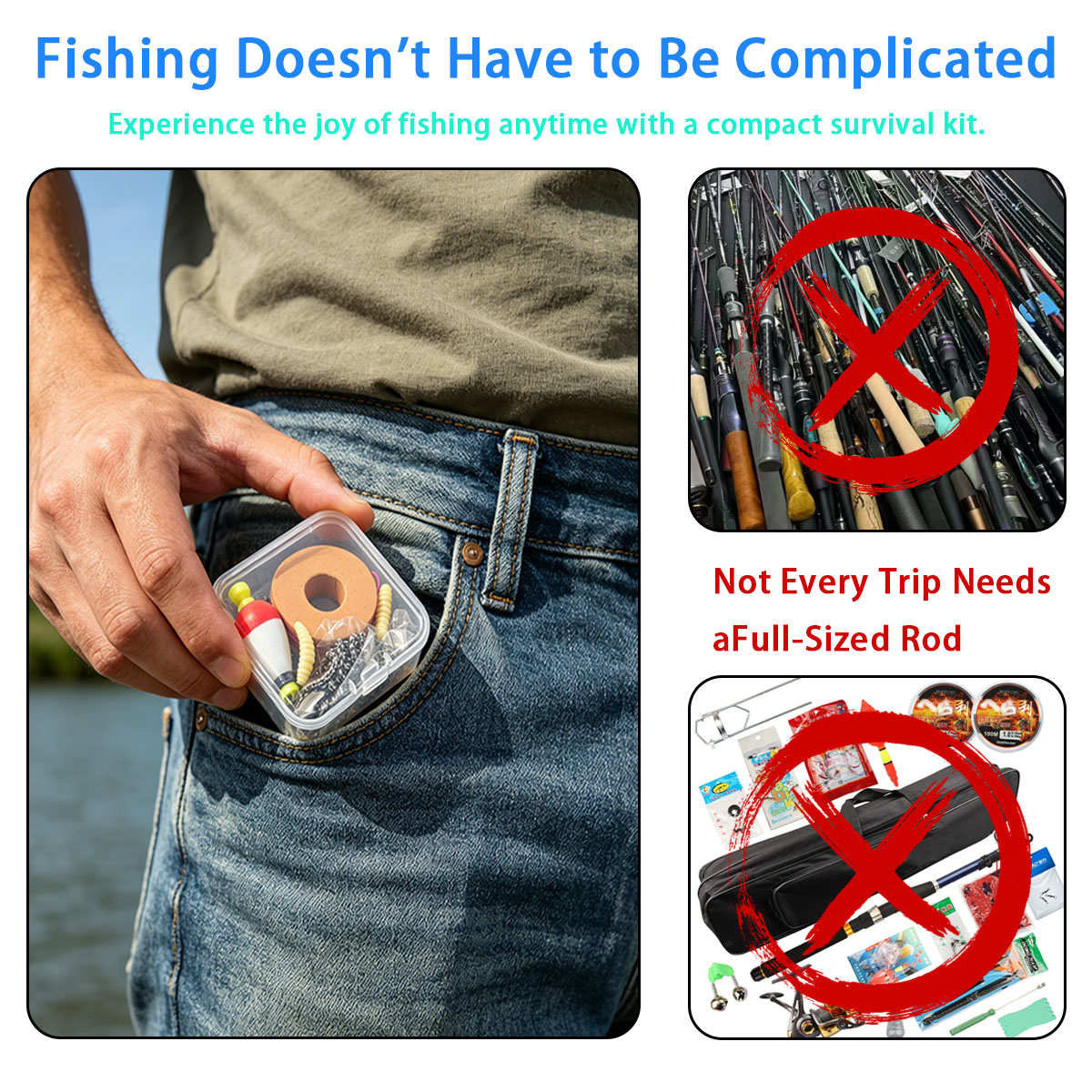 Juego de equipo de pesca de em - Fishing Lure Box reseña y precio