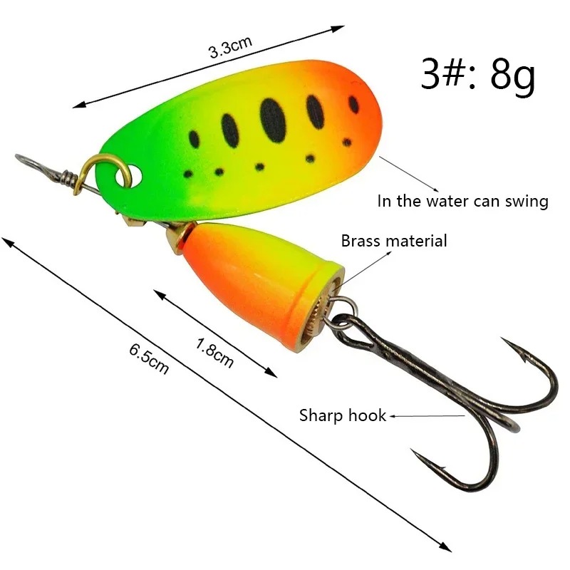 Señuelo Giratorio de Pesca 8g  - Fishing Lure Blade Bait reseña y precio