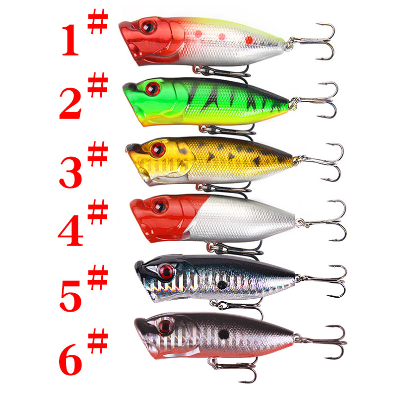 6 uds 6 colores (bolsa de opp) - Fishing Lure Popper reseña y precio