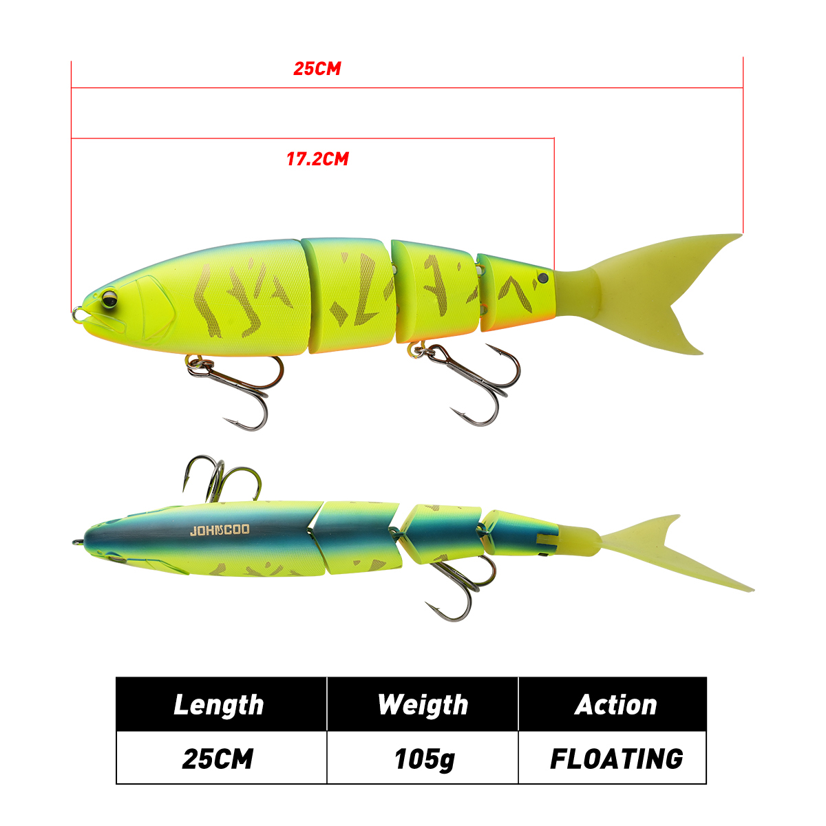 Señuelo de pesca articulado Jo - Fishing Lure Popper reseña y precio