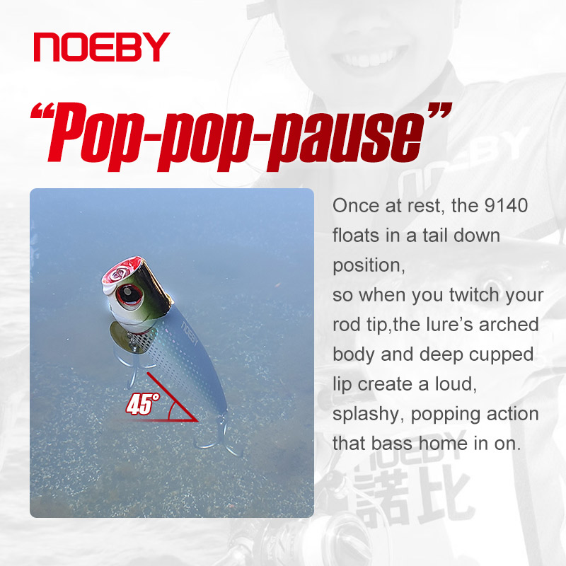 Noeby 105mm 24g Topwater Poppe - Fishing Lure Popper reseña y precio