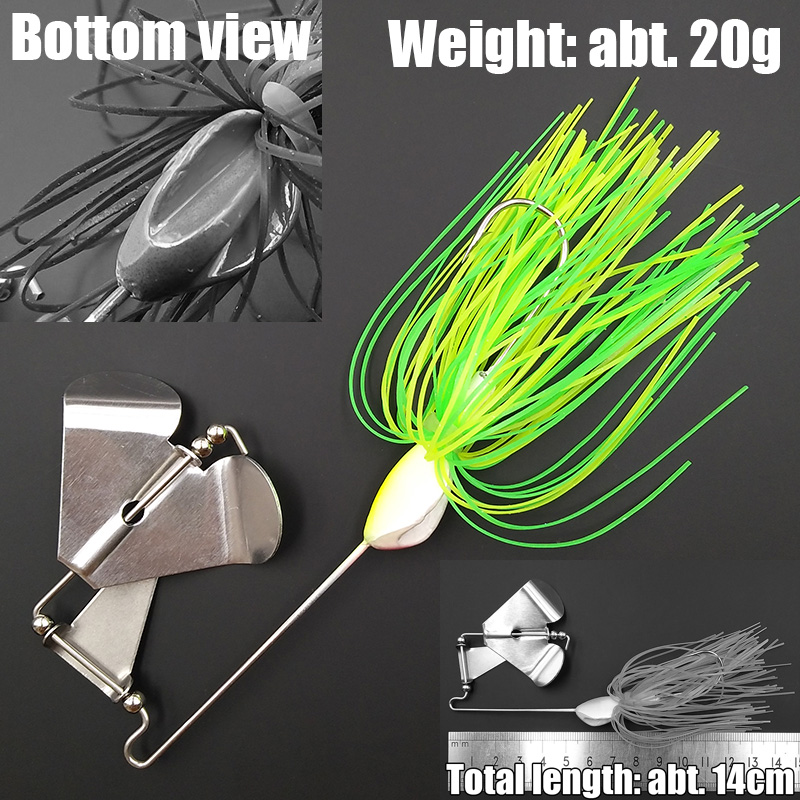 Wusanban Lunker Spinner cebos  - Fishing Lure Buzzbait reseña y precio