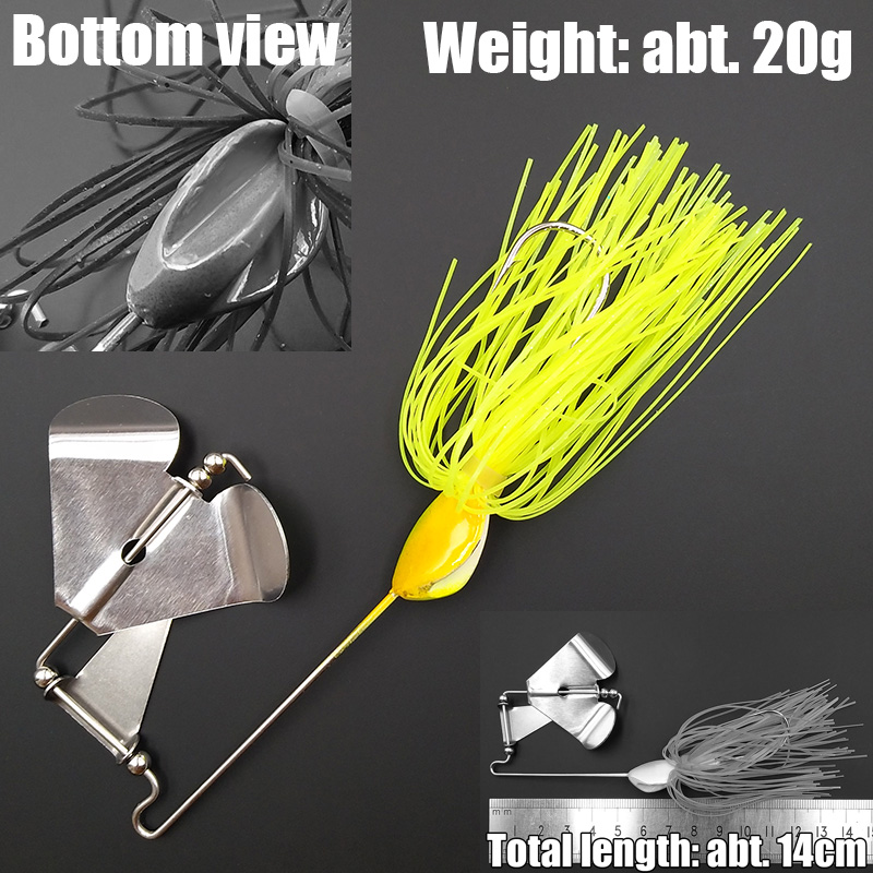 Wusanban Lunker Spinner cebos  - Fishing Lure Buzzbait reseña y precio