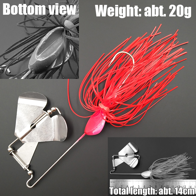 Wusanban Lunker Spinner cebos  - Fishing Lure Buzzbait reseña y precio